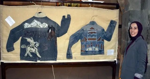 Atatürk Üniversitesi Öğrencileri Atık Kot Ceketleri Geleneksel Kumaşla Yeniden Tasarladı