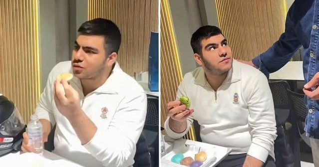 Genç Adam Bir Oturuşta 15 İzmir Bombası Yiyerek Rekor Kırdı