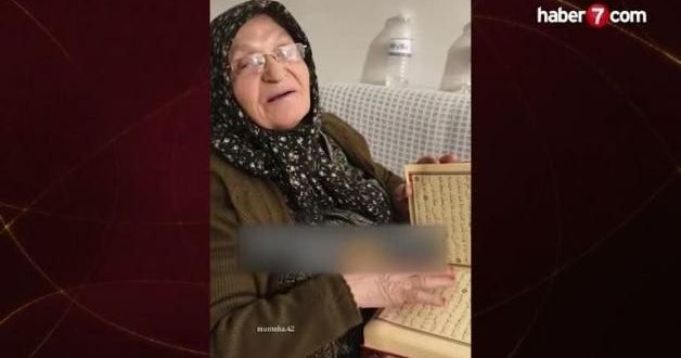 Yaşlı Kadının Kur'an-ı Kalbiyle Okuma Çabası Sosyal Medyada İlgi Gördü