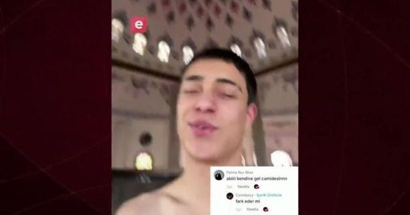 Bursa'da Camide Üstü Açık Video Çeken Emircan Yılmaz Gözaltına Alındı