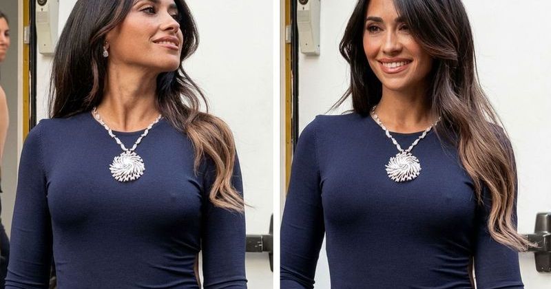 Antonela Roccuzzo'nun 5 Milyon Dolarlık Elmas Kolyesi Göz Kamaştırdı