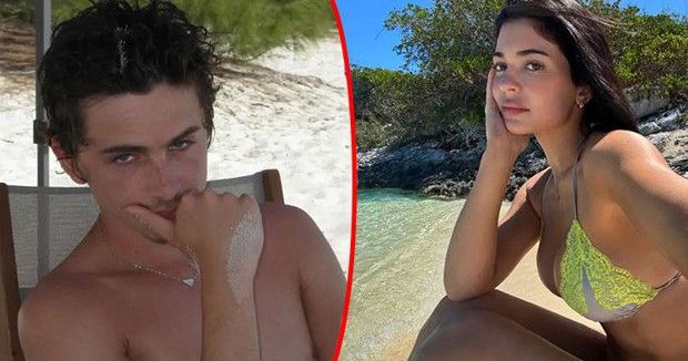 Kylie Jenner ve Timothée Chalamet Tatilden Ayrı Ayrı Plaj Fotoğrafları Paylaştı