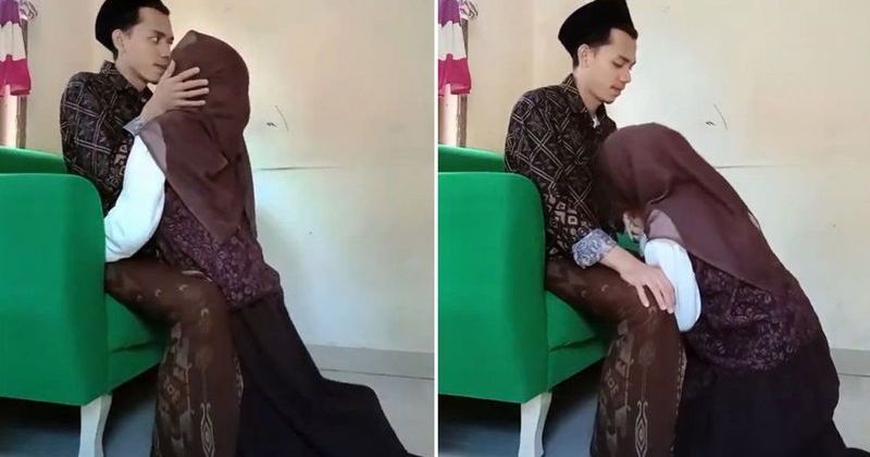 Endonezya'da Kadının İşten Dönen Eşine Sevgi Dolu Karşılama Anları İkiye Bölündü