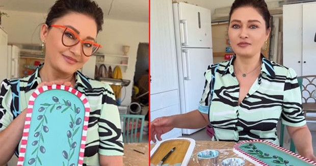 Nurgül Yeşilçay’dan Ramazan Bayramı İçin Renkli Sunum Tepsisi Hazırlığı