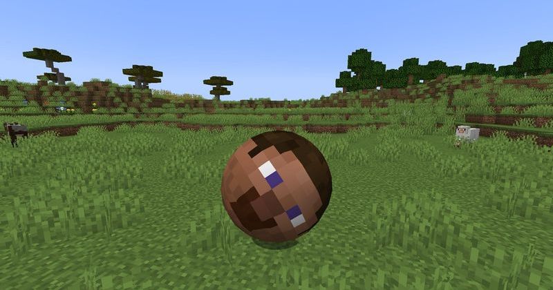 Minecraft'a KatamariIO Modu Geldi: Dev Küre ile Blokları Yutun
