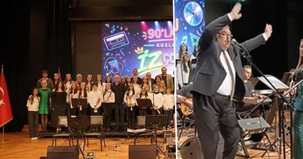 Okul Müdürü İbrahim Uğur Metin, Barış Manço Şarkısıyla Salonu Coşturdu