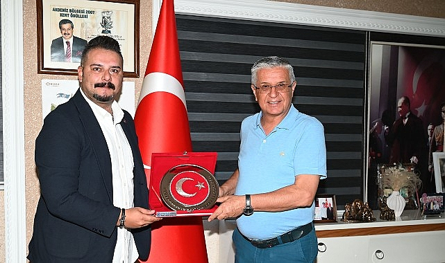 Sendika Başkanı Mutaf'tan Başkan Topaloğlu'na ziyaret
