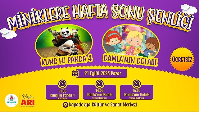 Nevşehir Belediyesi'nden Miniklere Hafta Sonu Şenliği