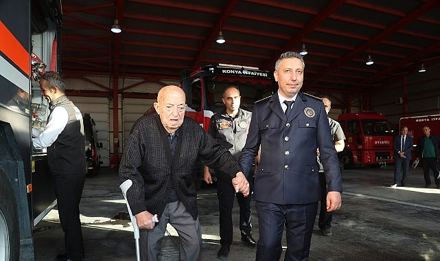 Emektar İtfaiye Müdürü'nden Konya İtfaiyesi'ne Anlamlı Ziyaret