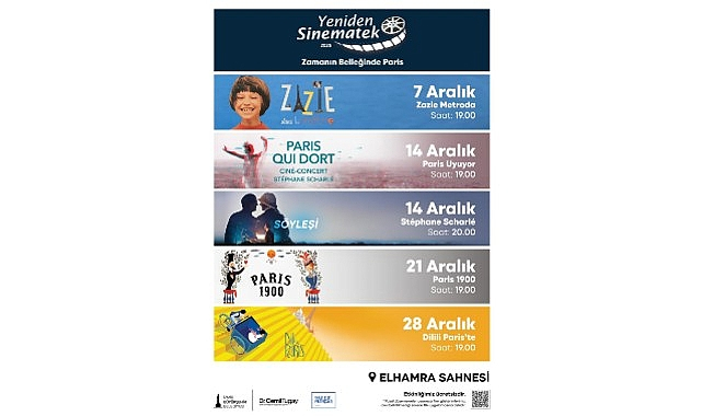 Yeniden Sinematek’te Aralık Ayı Boyunca “Zamanın Belleğinde Paris” Seçkisi