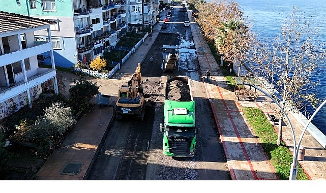 Gölcük Halıdere Sahil Caddesi'ne kapsamlı yenileme