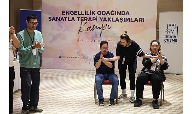 Çeşme'de Engellilikte Sanatla Terapi Kampı Tamamlandı