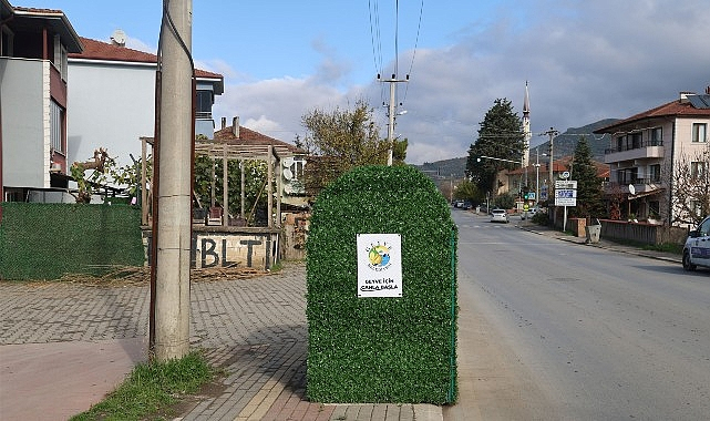 Geyve Belediyesi'nden Çöp Konteynerlerine Yeşil ve Estetik Dokunuş