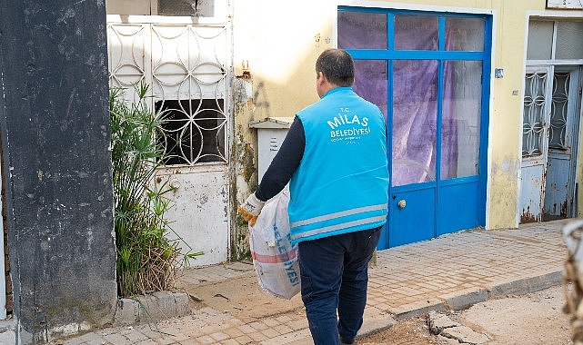 Milas Belediyesi Soğuk Kış Günlerinde İhtiyaç Sahiplerinin Yanında