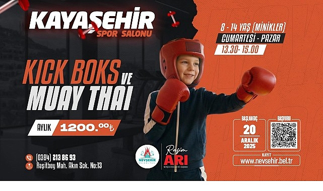 Nevşehir'de Minikler ve Yetişkinler İçin Kick Boks ve Muay Thai Kursları Başlıyor