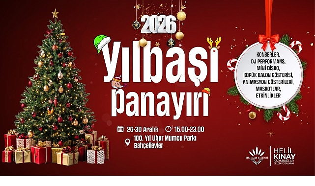 Karabağlar, 2026 Yılını Coşkuyla Karşılıyor: Yılbaşı Panayırı Başlıyor