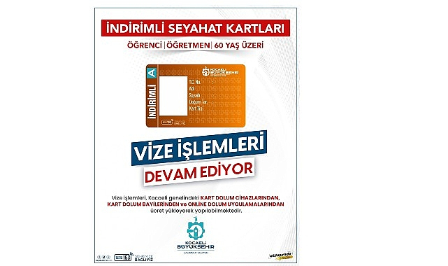 İndirimli Kocaelikart Vize İşlemlerinde Son Gün 1 Ocak 2026