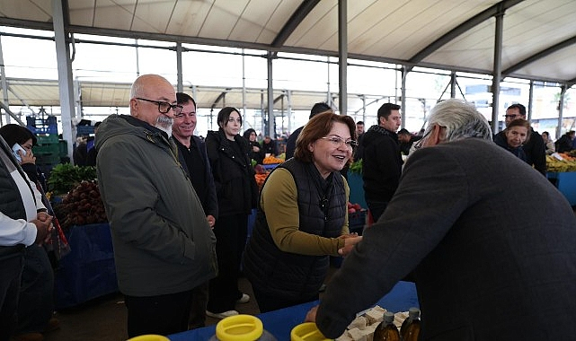 Başkan Hatice Gençay, Didim Pazar Esnafının Yanında