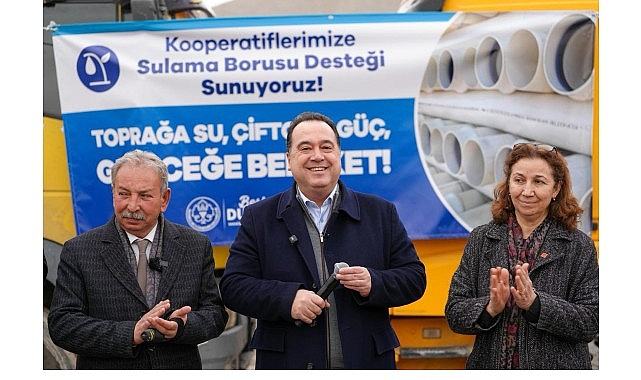 Manisa Büyükşehir Belediyesi'nden Kooperatiflere Süt Soğutma Tankı ve Sulama Borusu Desteği