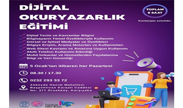 İzmir'de Kadınlara Yönelik Dijital Okuryazarlık Eğitimi Başlıyor