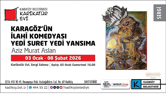 Karikatür Evi'nde Karagöz'ün İlahi Komedyası Sergisi