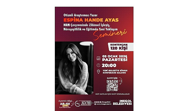 İnegöl’de Nöroçeşitlilik ve Eğitimde Yeni Yaklaşımlar Semineri Düzenleniyor