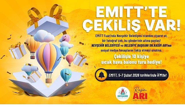 Nevşehir Belediyesi EMITT'te Büyük Çekiliş Düzenliyor