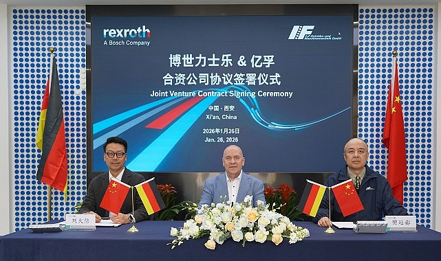 Bosch Rexroth, Çin'de Xi'an IF Intelligent Equipment ile ortak girişim anlaşması imzaladı