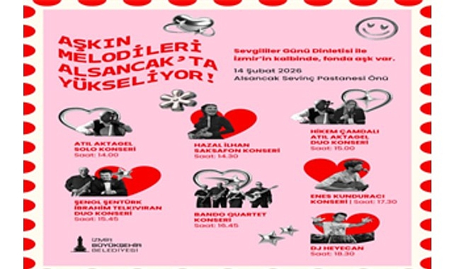 Aşkın melodileri Alsancak'ta yükseliyor