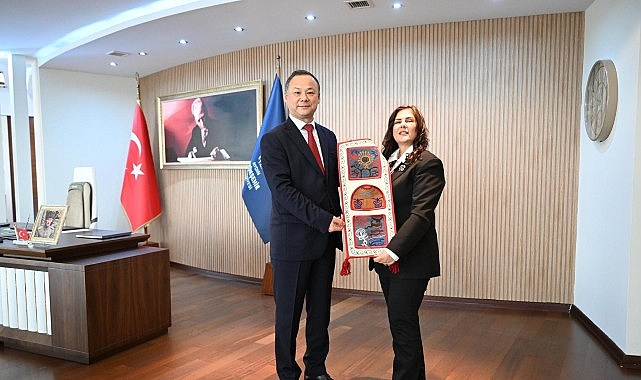 Başkan Çerçioğlu'na Kırgızistan Ankara Büyükelçisi Ruslan Kazakbaev'den Ziyaret