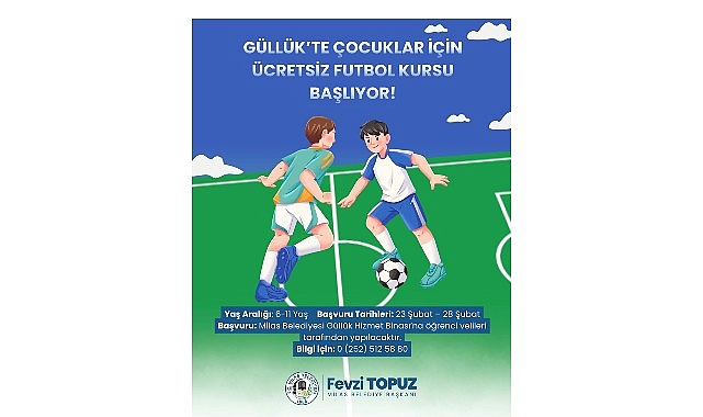 Futbol Kursu İçin Güllük'te Kayıtlar Başladı