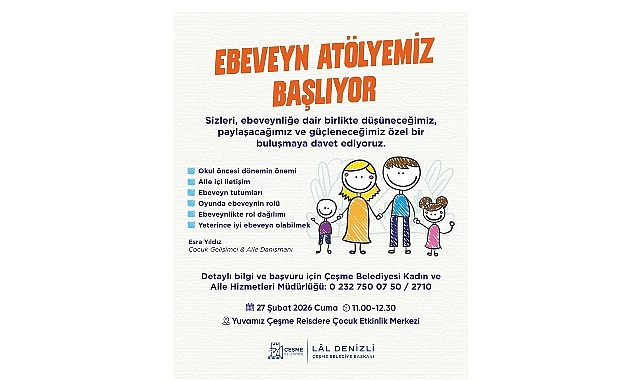 Çeşme Belediyesi'nden ebeveynlere destekleyici atölye